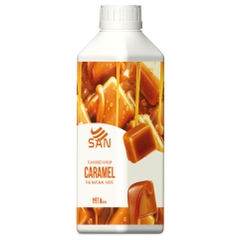 SYRUP HƯƠNG CARAMEL Chai 1Kg, đậm đà, có chai chiết 100ml tặng công thức, latte, trà sữa, làm bánh, pha chế đa dạng