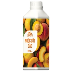 NƯỚC CỐT ĐÀO Chai 1Kg, tặng sách công thức, tiện dụng, trái cây tự nhiên, đậm đặc, chuyên dùng pha chế trà trái cây, soda