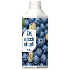NƯỚC CỐT VIỆT QUẤT Chai 1Kg, tặng sách công thức, tiện dụng, trái cây tự nhiên, đậm đặc, chuyên dùng pha chế trà trái cây, soda
