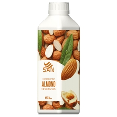 SYRUP HƯƠNG HẠNH NHÂN Chai 1Kg, đậm đà, có chai chiết 100ml tặng công thức, latte, trà sữa, làm bánh, pha chế đa dạng