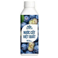 NƯỚC CỐT VIỆT QUẤT Chai 1Kg, tặng sách công thức, tiện dụng, trái cây tự nhiên, đậm đặc, chuyên dùng pha chế trà trái cây, soda