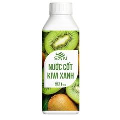 NƯỚC CỐT KIWI XANH Chai 1Kg, tặng sách công thức, tiện dụng, trái cây tự nhiên, đậm đặc, chuyên dùng pha chế trà trái cây, soda