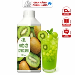 NƯỚC CỐT KIWI XANH Chai 1Kg, tặng sách công thức, tiện dụng, trái cây tự nhiên, đậm đặc, chuyên dùng pha chế trà trái cây, soda