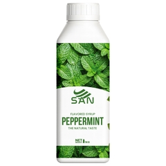 SYRUP HƯƠNG BẠC HÀ (1 kg), tặng sách công thức, tiện dụng, trái cây tự nhiên, đậm đặc, chuyên dùng pha chế trà trái cây, soda