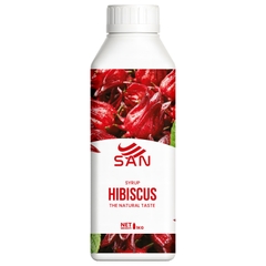 SYRUP HIBISCUS – HIBISCUS SYRUP (100 ml), tặng sách công thức, tiện dụng, trái cây tự nhiên, đậm đặc, chuyên dùng pha chế trà trái cây, soda