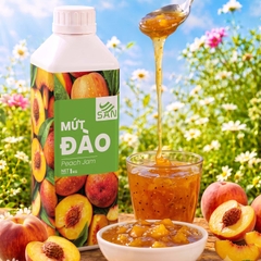 Mứt Đào Tươi Chai 1Kg