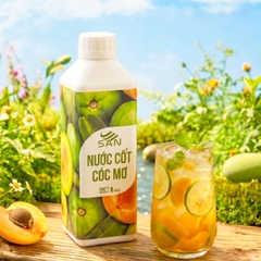 Nước Cốt Cóc Mơ SAN Chai 1Kg – Nguyên Liệu Pha Trà Cóc, Trà Trái Cây, Soda
