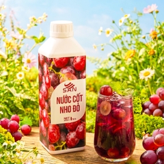Nước Cốt Nho Đỏ SAN Chai 1Kg