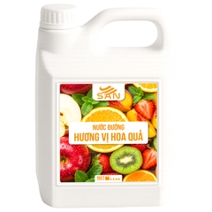 Nước Đường Hương Vị Hoa Quả Chai 2.5Kg