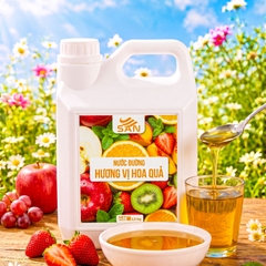 Nước Đường Hương Vị Hoa Quả Chai 2.5Kg