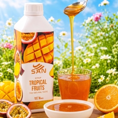 Syrup Xoài Chanh Dây SAN Chai 1Kg