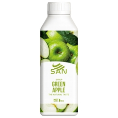 SYRUP TÁO XANH (1 kg), tặng sách công thức, tiện dụng, trái cây tự nhiên, đậm đặc, chuyên dùng pha chế trà trái cây, soda