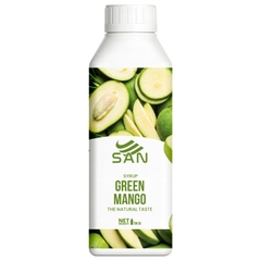 SYRUP XOÀI NON (1 kg), tặng sách công thức, tiện dụng, trái cây tự nhiên, đậm đặc, chuyên dùng pha chế trà trái cây, soda