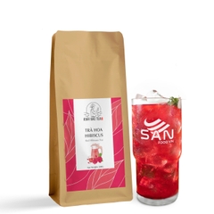 Trà Hoa Đỏ Hibiscus Đặc Biệt Kinh Bắc 200g (Nguyên Nụ, Sấy Khô Tự Nhiên Thượng Hạng - Màu Đỏ Thơm Đặc Trưng)