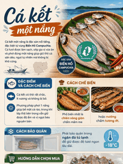 Cá Kết Một Nắng Biển Hồ – Thịt Săn Dẻo, Ngọt Tự Nhiên, Ít Xương