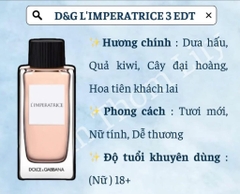 Nước hoa L'imperatrice D&G 3 chiết 10ml