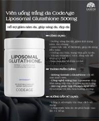 [TPCN] Viên uống Glutathione Codeage 60V sale