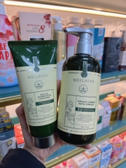 Cặp gội xả Weilaiya Luxury X2 #xanh (tóc dầu)