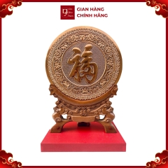 Tranh Đĩa Đồng Chữ Phúc ( Đường Kính 30cm , Cao 42cm ) - Cửu Diệu Thiên - DT021
