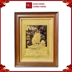 Tranh Đồng Thuận Buồm Xuôi Gió ( 28x38cm ) - Cửu Diệu Thiên - TB001