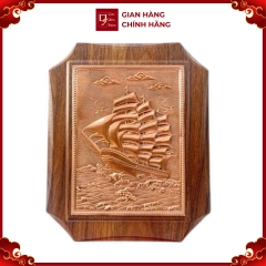 Tranh Đồng Thuận Buồm Xuôi Gió ( 20x25cm ) - Cửu Diệu Thiên - TB016