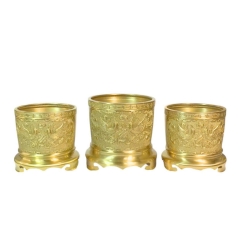 Bộ Bát Hương - Đồng Vàng Cao Cấp - Cửu Diệu Thiên - BH005