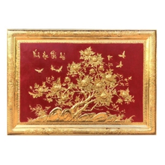 Tranh Công Mai - Đồ Đồng Cao Cấp - Cửu Diệu Thiên - THN390