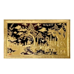 Tranh Vinh Quy Bái Tổ - Đồ Đồng Cao Cấp - Cửu Diệu Thiên - THN005