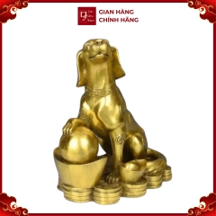 Chó Bằng Đồng , Linh Vật Tuổi Tuất - Đồ Đồng Cao Cấp - Cửu Diệu Thiên - THN085