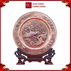 Tranh đĩa đồng Phú Quý Mãn Đường ( 35x41cm ) - Cửu Diệu Thiên - TĐ001