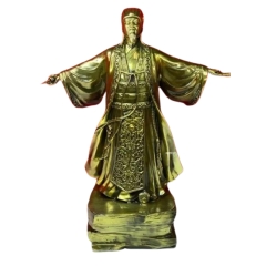 Tượng Khổng Minh Gia Cát Lượng - Đồ Đồng Cao Cấp - Cửu Diệu Thiên - THN109