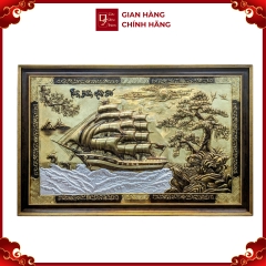 Tranh Thuận Buồm Xuôi Gió - Đồ Đồng Cao Cấp - Cửu Diệu Thiên - THN421