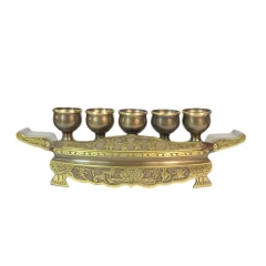 Bộ Kỷ Ngai 5 Chén - Đồ Đồng Cao Cấp - Cửu Diệu Thiên - NK001