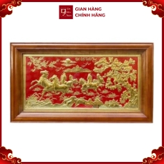 Tranh Đồng Mã Đáo Thành Công ( 50x90cm ) - Cửu Diệu Thiên - MD0010