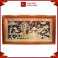 Tranh Đồng Quê - Đồ Đồng Cao Cấp - Cửu Diệu Thiên - THN403