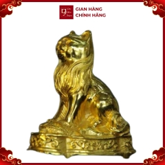 Mèo Bằng Đồng , Linh Vật Tuổi Mão - Đồ Đồng Cao Cấp - Cửu Diệu Thiên - THN087