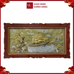 Tranh Thuận Buồm Xuôi Gió - Đồ Đồng Cao Cấp - Cửu Diệu Thiên - THN423