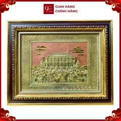 Tranh Đồng Bến Nhà Rồng - Bảo Tàng Hồ Chí Minh ( 28x34cm ) - Cửu Diệu Thiên - BR002