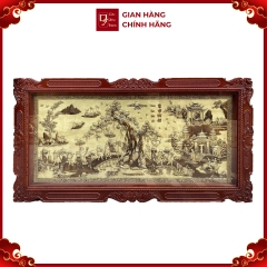 Tranh Vinh Quy Bái Tổ - Đồ Đồng Cao Cấp - Cửu Diệu Thiên - THN009