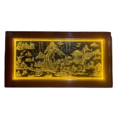 Tranh Đồng Quê - Đồ Đồng Cao Cấp - Cửu Diệu Thiên - THN404