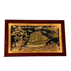 Tranh Thuận Buồm Xuôi Gió - Đồ Đồng Cao Cấp - Cửu Diệu Thiên - THN424