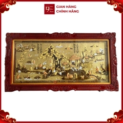 Tranh Đồng Quê - Đồ Đồng Cao Cấp - Cửu Diệu Thiên - THN405