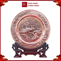 Tranh Đĩa Đồng Phu Quý Mãn Đường ( 35x41cm ) - Cửu Diệu Thiên - TD008