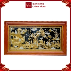 Tranh Vinh Quy Bái Tổ - Đồ Đồng Cao Cấp - Cửu Diệu Thiên - THN010