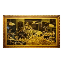 Tranh Đồng Quê - Đồ Đồng Cao Cấp - Cửu Diệu Thiên - THN396