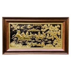 Tranh Đồng Mã Đáo Thành Công ( 55x95cm ) - Cửu Diệu Thiên - MD008