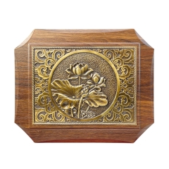 Tranh Đồng Hoa Sen ( 20x25cm ) - Cửu Diệu Thiên - SH028