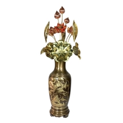 Bình Hoa - Đồ Đồng Cao Cấp - Cửu Diệu Thiên - DB001