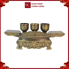 Bộ Kỷ Ngai 3 Chén - Đồng Hun Giả Cổ - Cửu Diệu Thiên - KN002