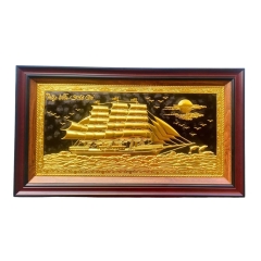 Tranh Thuận Buồm Xuôi Gió - Đồ Đồng Cao Cấp - Cửu Diệu Thiên - THN425